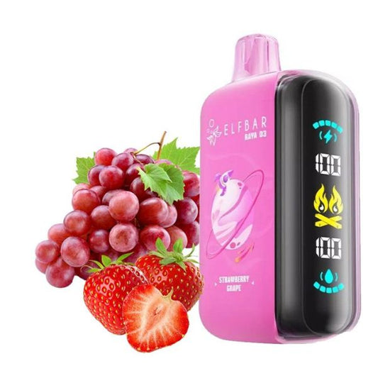 Elf Bar Raya D3 disposable vape strawberry grape