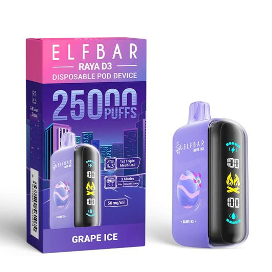 ELFBAR RAYA D3 DISPOSABLE VAPE 25000 PUFFS