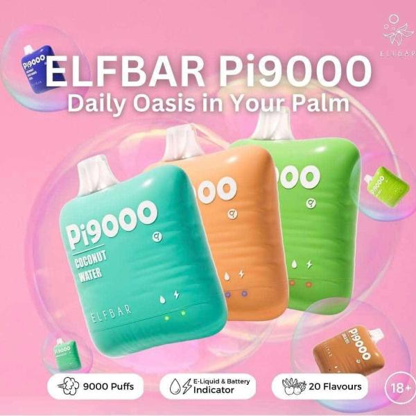 Elf Bar Pi9000 Disposable Vape 9000 Puffs Aloe Grape