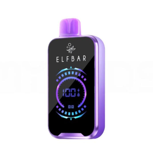 ELFBAR RAYA D2 DISPOSABLE VAPE 20000 PUFFS GRAPE ICE