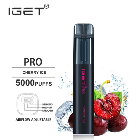 IGET PRO Disposable Vape 5000 Puffs Cherry Ice