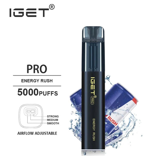 IGET PRO Disposable Vape 5000 Puffs Energy Rush