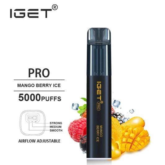 IGET PRO Disposable Vape 5000 Puffs Mango Berry Ice