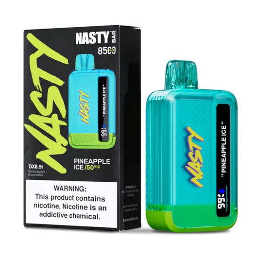 NASTY BAR 8500 PUFFS DISPOSABLE VAPE - PINEAPPLE ICE - VapeBro