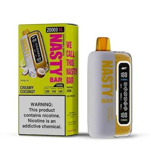 NASTY BAR XL 20000 DISPOSABLE VAPE 20000 PUFFS - CREAMY COCONUT - VapeBro