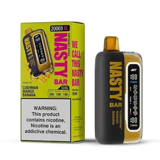 NASTY BAR XL 20000 DISPOSABLE VAPE 20000 PUFFS - CUSHMAN MANGO BANANA - VapeBro