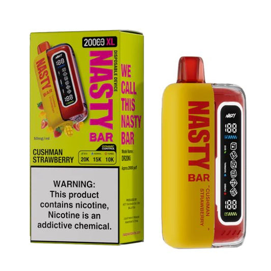 NASTY BAR XL 20000 DISPOSABLE VAPE 20000 PUFFS - CUSHMAN STRAWBERRY - VapeBro