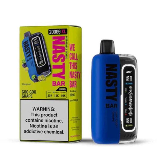 NASTY BAR XL 20000 DISPOSABLE VAPE 20000 PUFFS - GOO GOO GRAPE - VapeBro