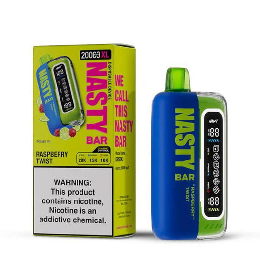 NASTY BAR XL 20000 DISPOSABLE VAPE 20000 PUFFS - RASPBERRY TWIST - VapeBro