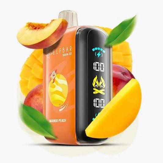 Elfbar Raya D3 25000 puffs disposable vape mango peach