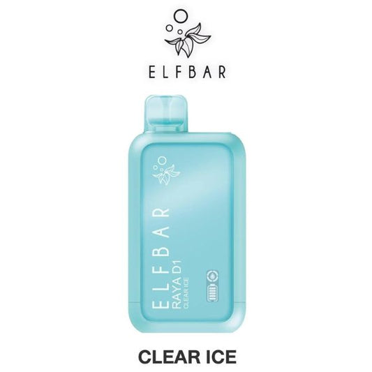 Elf Bar Raya D1 Disposable Vape Clear Ice 13k puffs