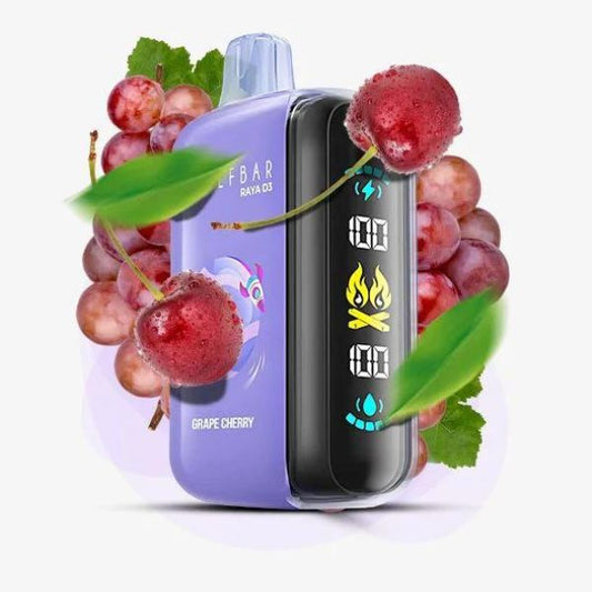 Elf Bar Raya D3 Disposable vape grape cherry